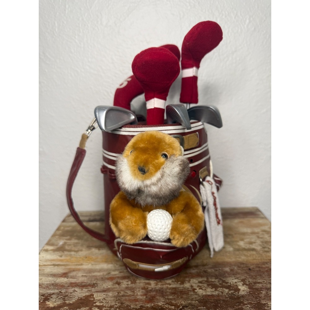 Vintage Gemmy Caddyshack Gopher Animated Plush Dancing Singing Golf Club Bag